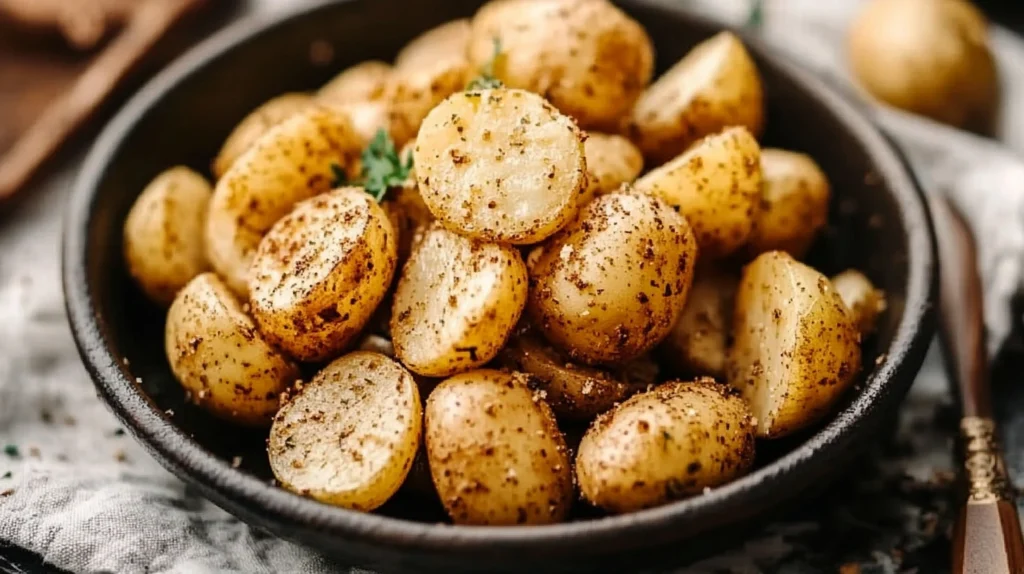 Pommes de terre grenaille au four, recette facile et savoureuse.