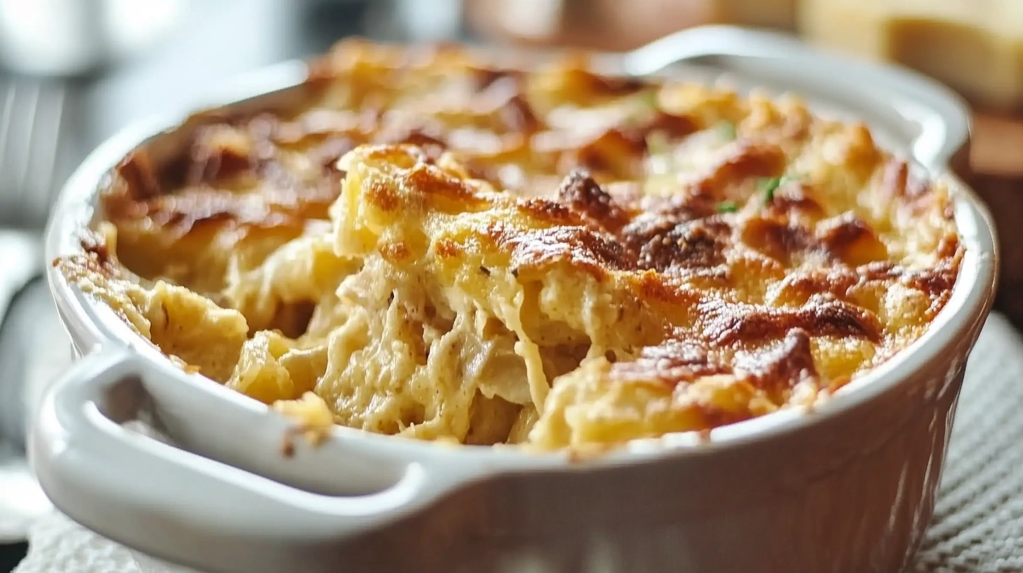 Gratin de pâtes, recette facile et rapide, gratin de pate au fromage.