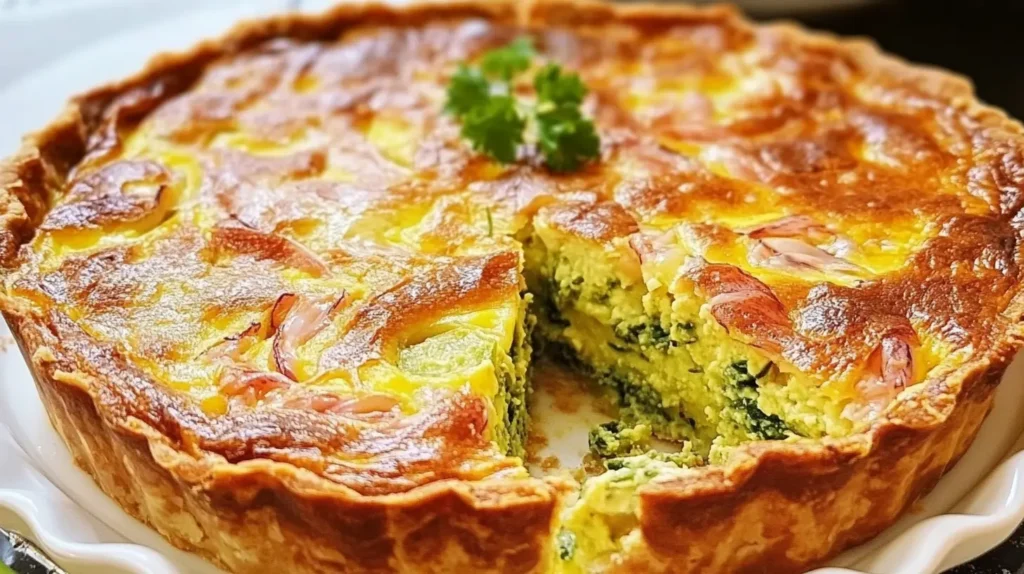 Quiche au thon sans pâte, recette facile et rapide.