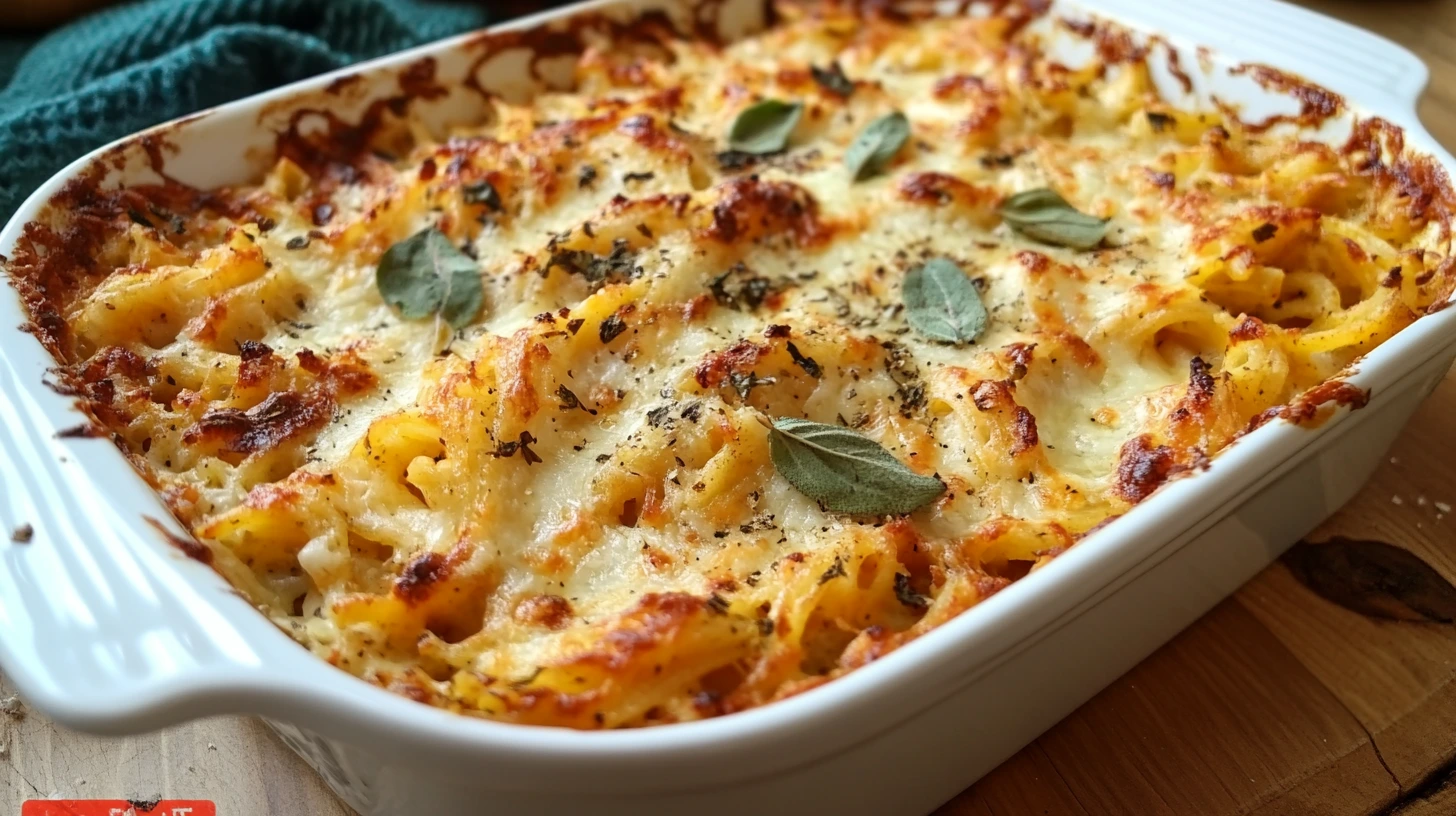 Recette courge spaghetti gratin facile, plat végétarien, gratin au four.