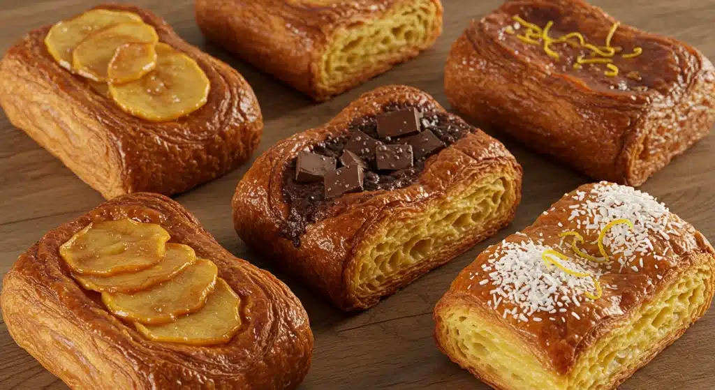 Kouign amann breton doré et caramélisé, une pâtisserie au beurre feuilletée.