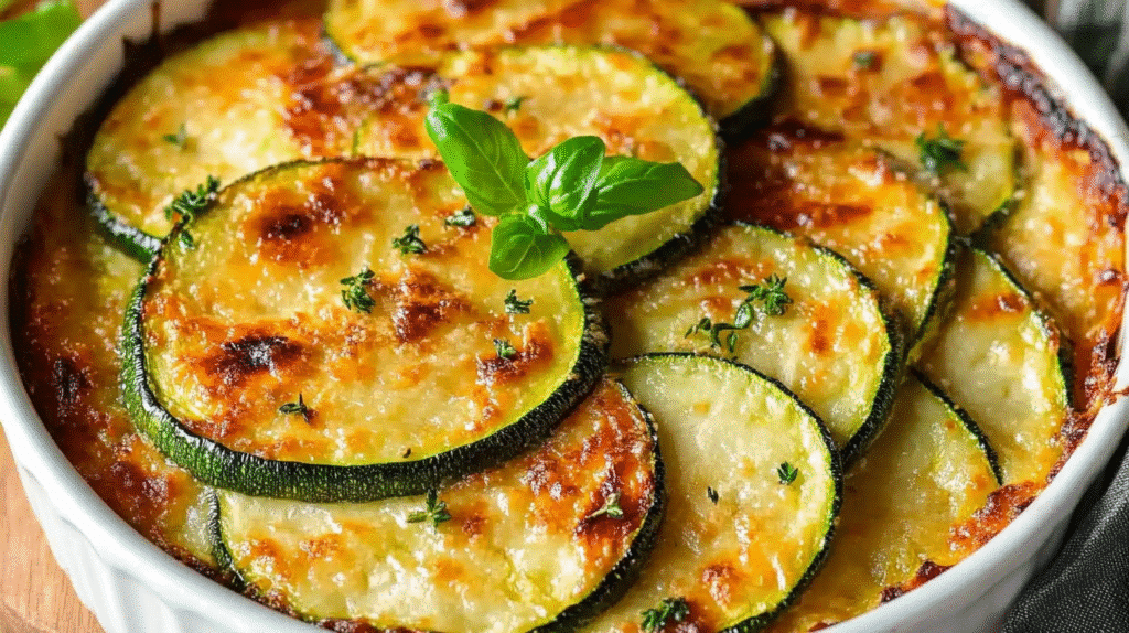 Recette de courgette à la poêle dorée et fondante, cuisinée avec de l'ail et des herbes de Provence dans une poêle anti-adhésive.