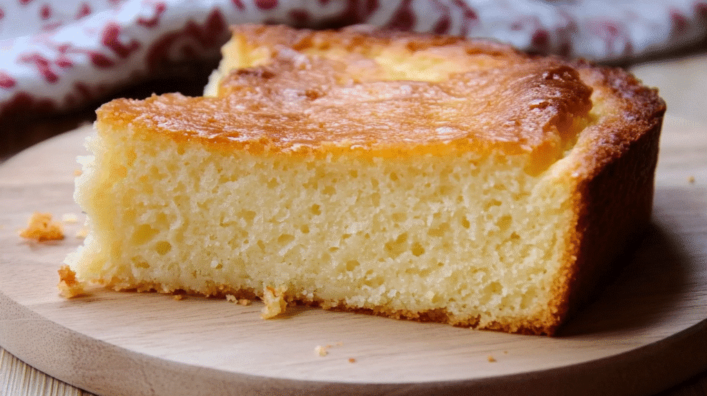 Gâteau nature doré et moelleux sorti du four, recette simple et rapide à préparer – SavoryGlobe